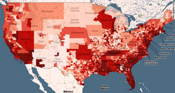 Hiv Aids United States Map County Level Data Story Top Figure Image